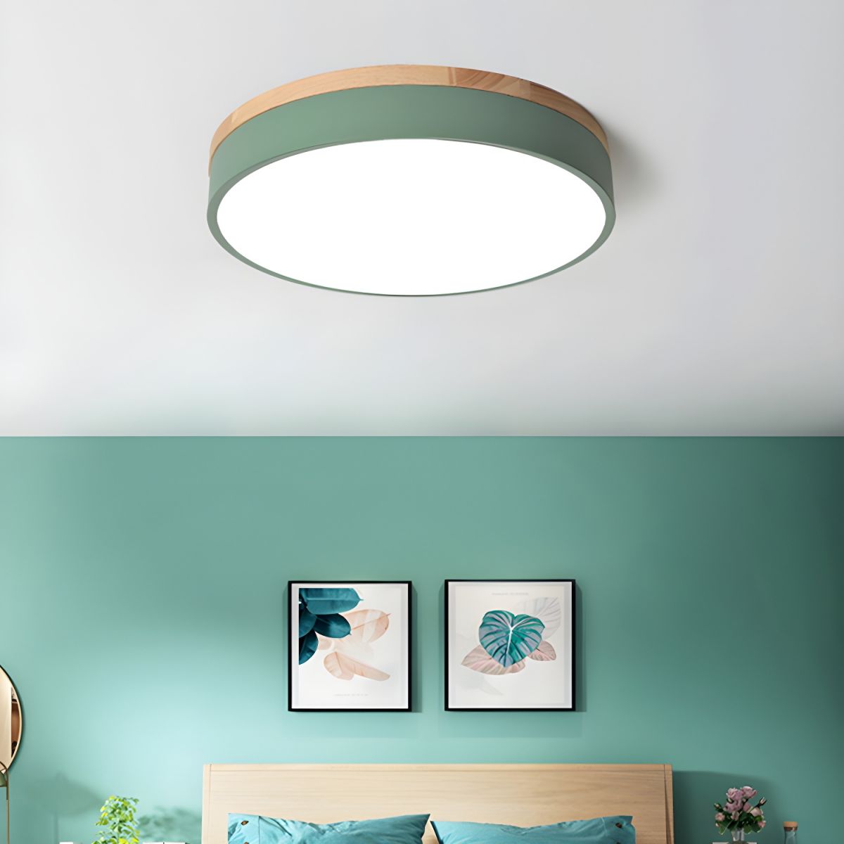 Modern Macaron Drum Ceiling Light