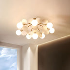 Modern Sputnik Semi Flush Mount Ceiling Light