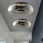 Minimalist Glass Dome Ceiling Light Sculpture