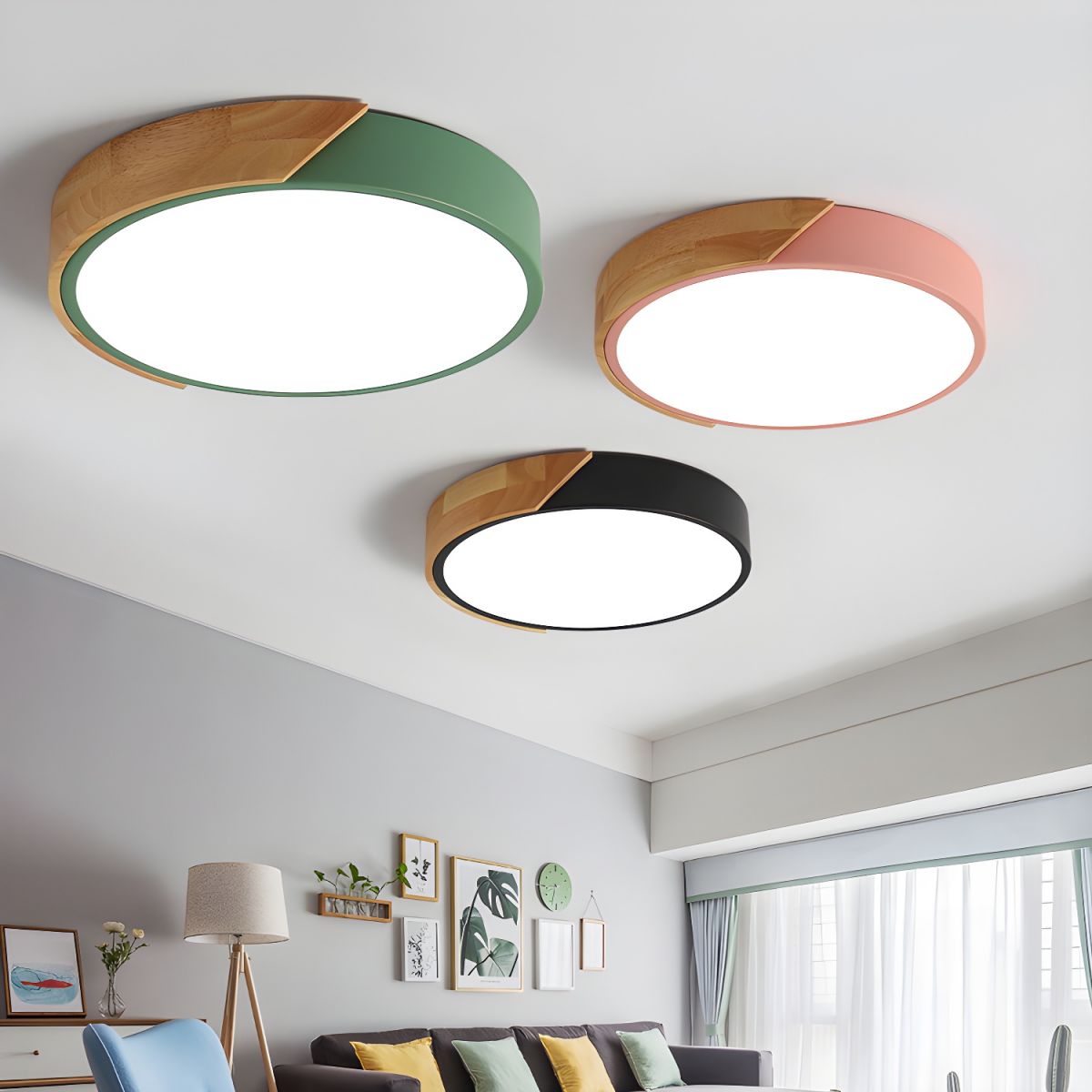 Minimalist Macaron Halo Ceiling Light