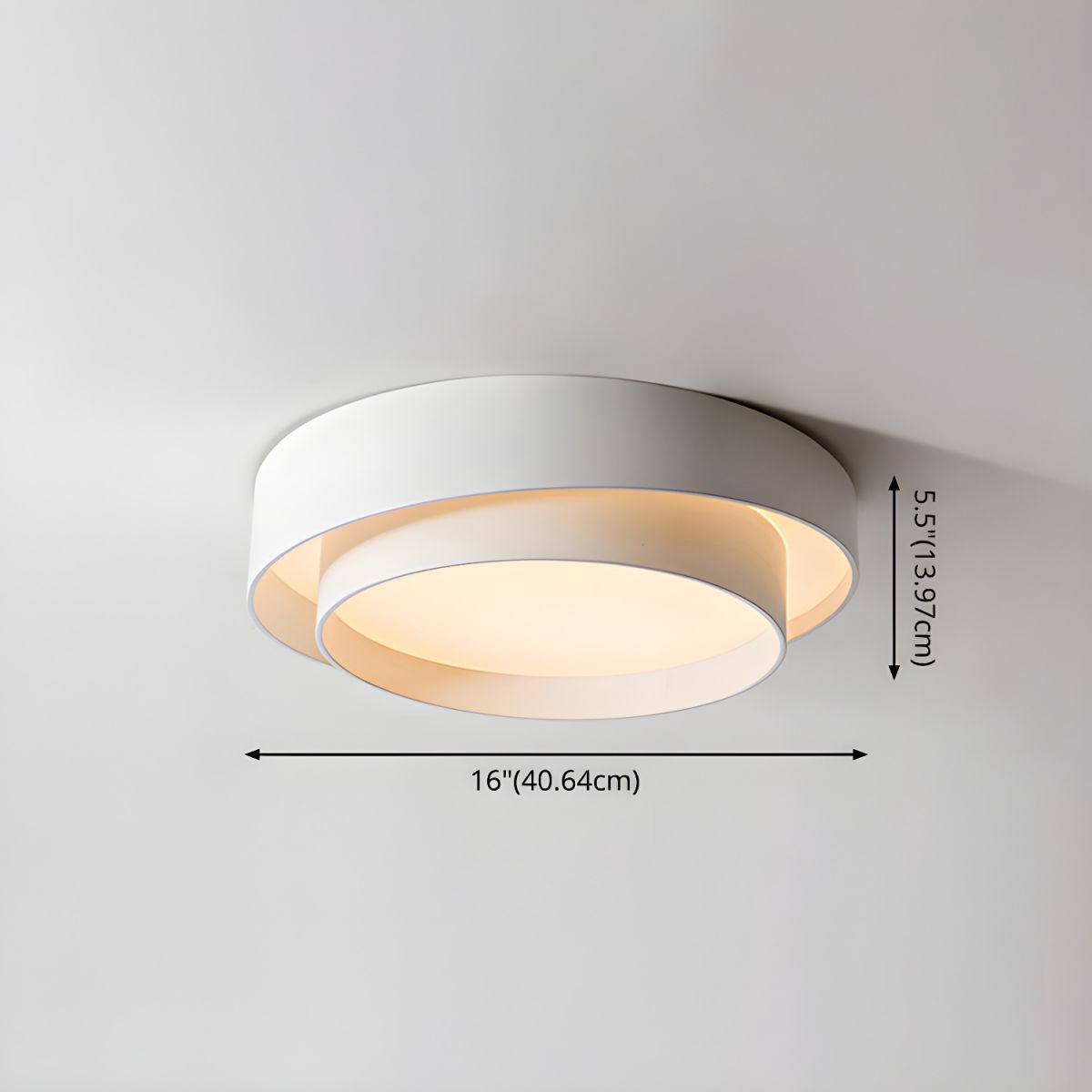 Nordic White Aluminum Ceiling Light