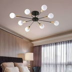 Artisan Black Gold Sputnik Ceiling Light