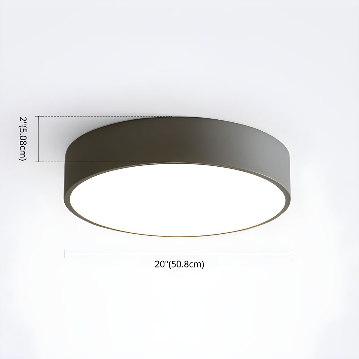 Ultra Slim Nordic Semi Flush Mount Light