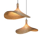 Asia Style Beige Bamboo Pendant Light