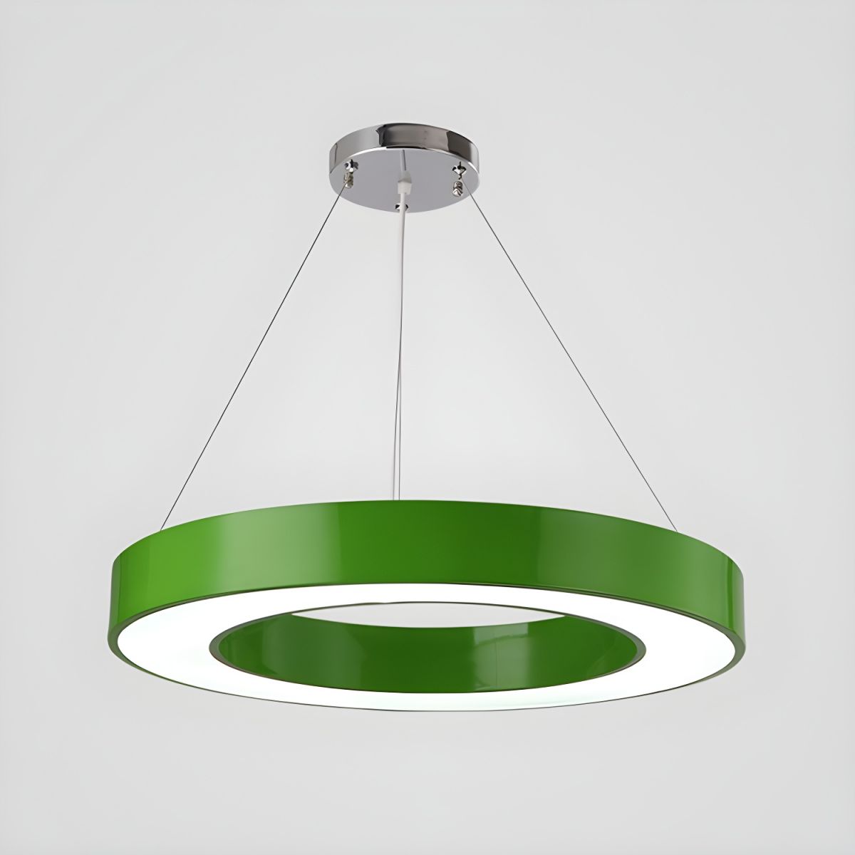 Minimalist Metallic Circular Ring Pendant