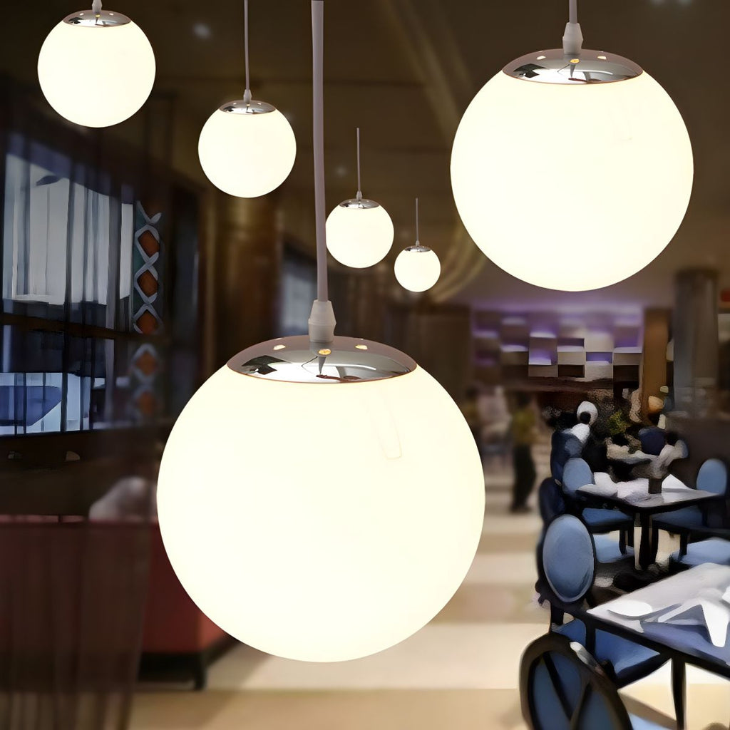 Frosted Globe Pendant Light