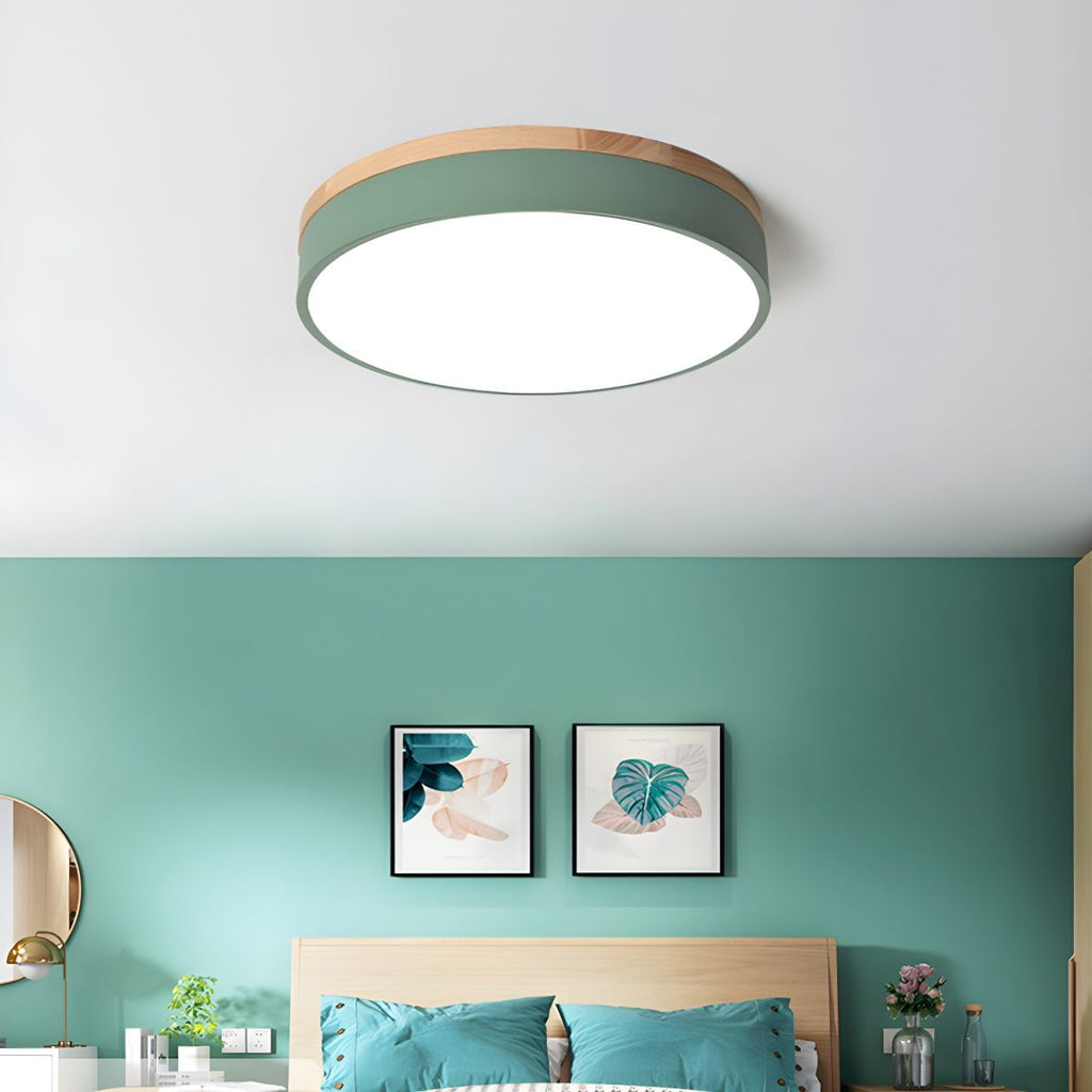Modern Macaron Drum Ceiling Light
