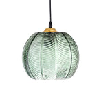 Modernist Glass Cylinder Hanging Light