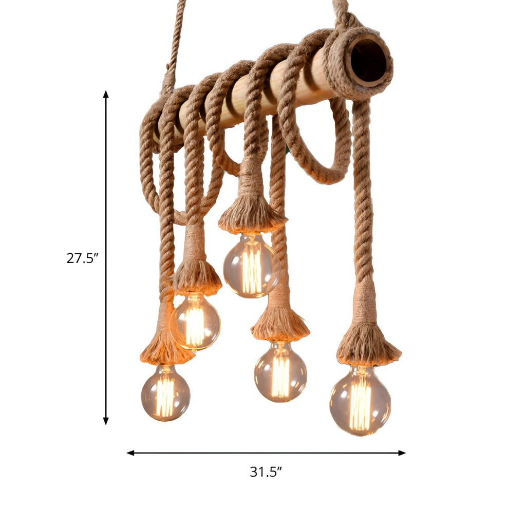 Artisan Rope Suspension Ceiling Light