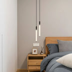 Sleek Black White Acrylic Tube Pendant
