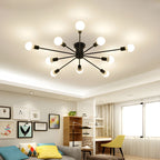 Minimalist Sputnik Halo Semi-Flush Ceiling Light