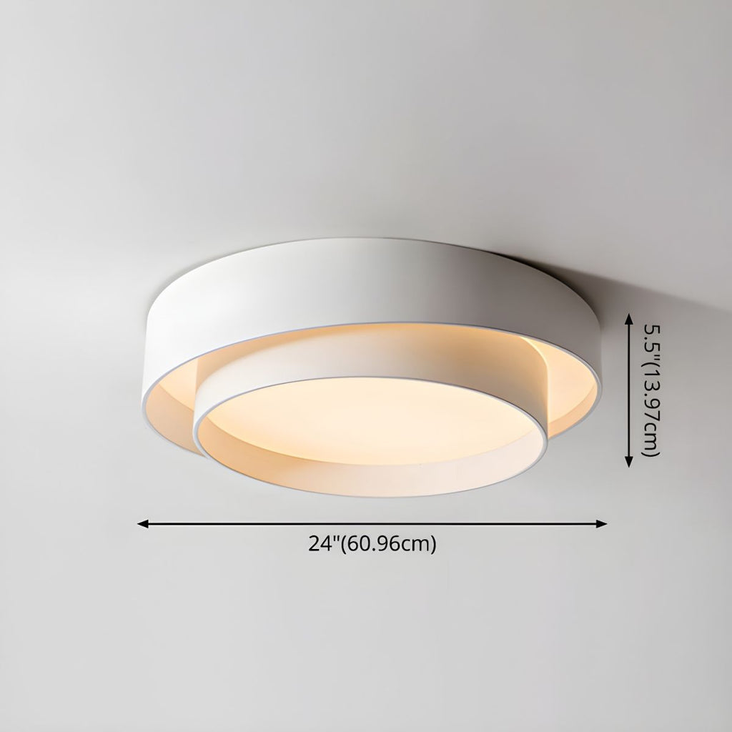 Nordic White Aluminum Ceiling Light