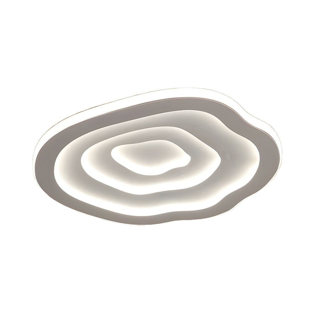 Sculpted Ripple Disc Flush Mount