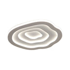 Sculpted Ripple Disc Flush Mount
