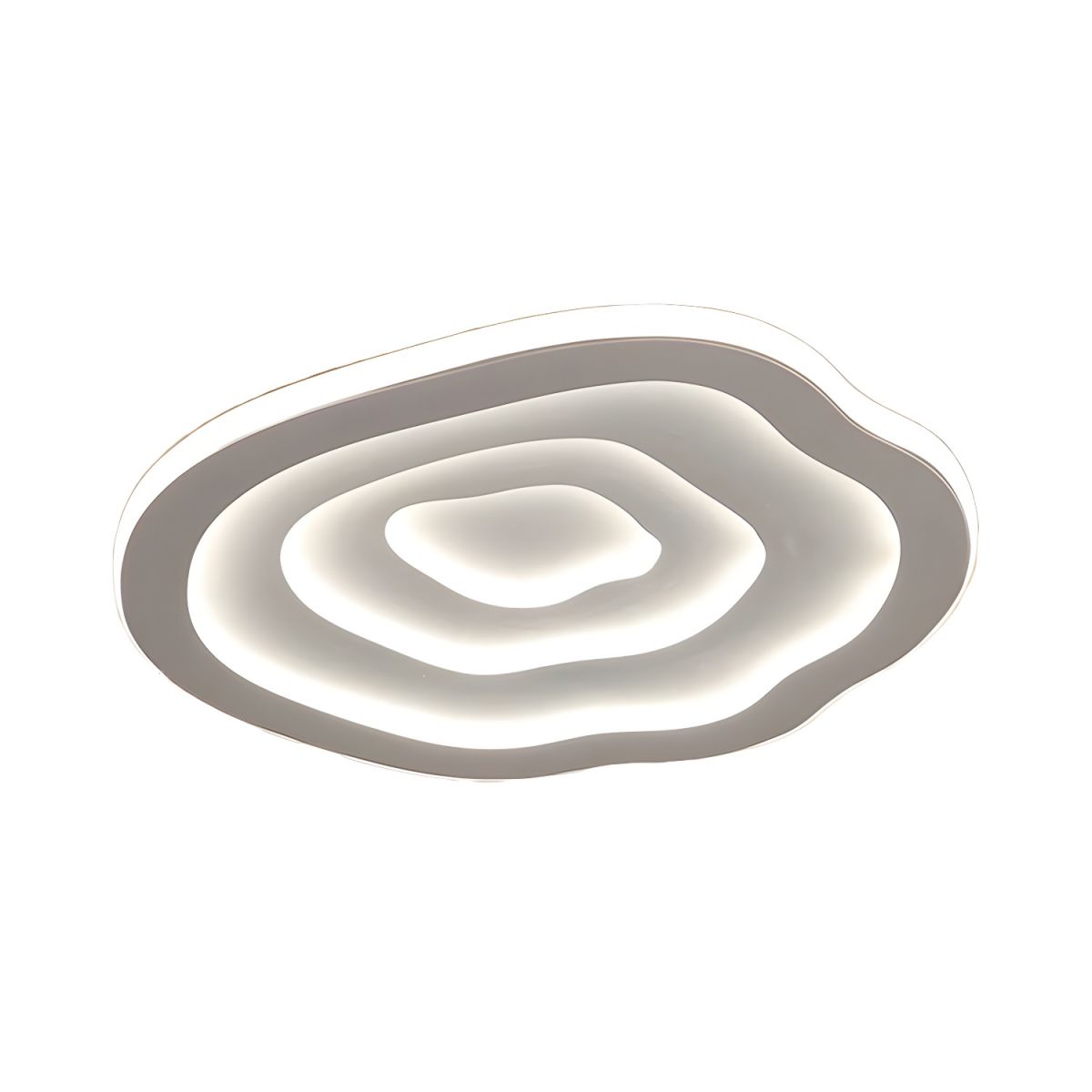 Sculpted Ripple Disc Flush Mount