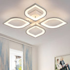 Ethereal Leaf Halo Flush Ceiling Light