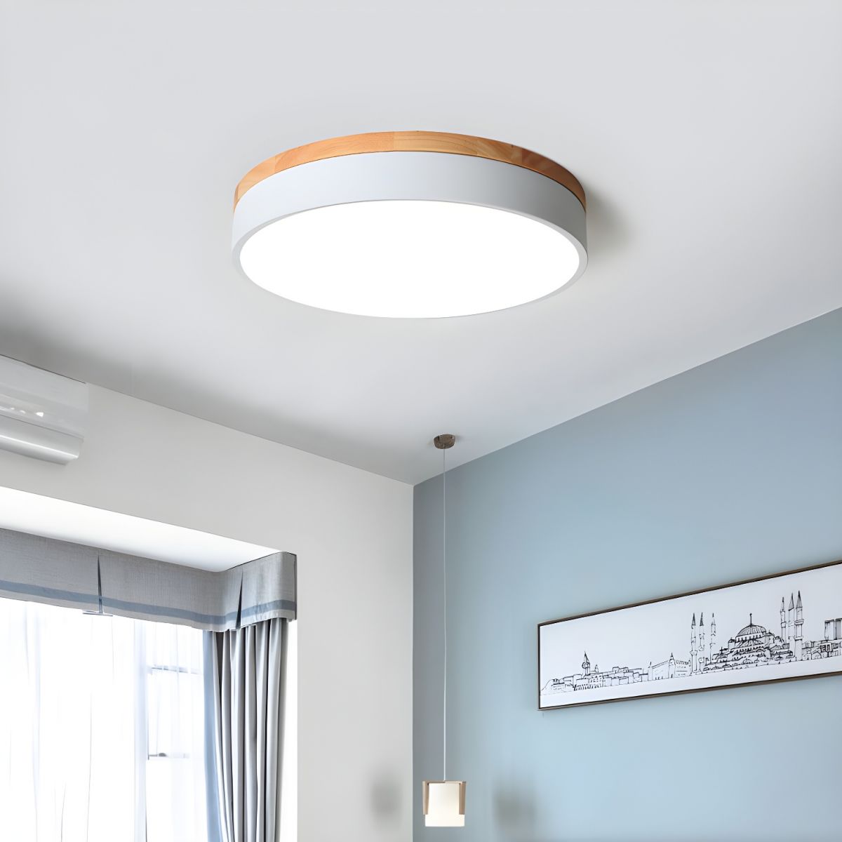 Modern Macaron Drum Ceiling Light