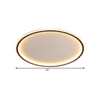 Nordic Style Black Halo Ceiling Light