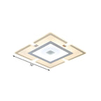 Modern Rectilinear Acrylic Flush Mount