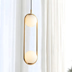 Modern White Globe Pendant Ceiling Glow