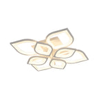 Ethereal Leaf Halo Flush Ceiling Light