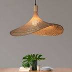 Asia Style Beige Bamboo Pendant Light