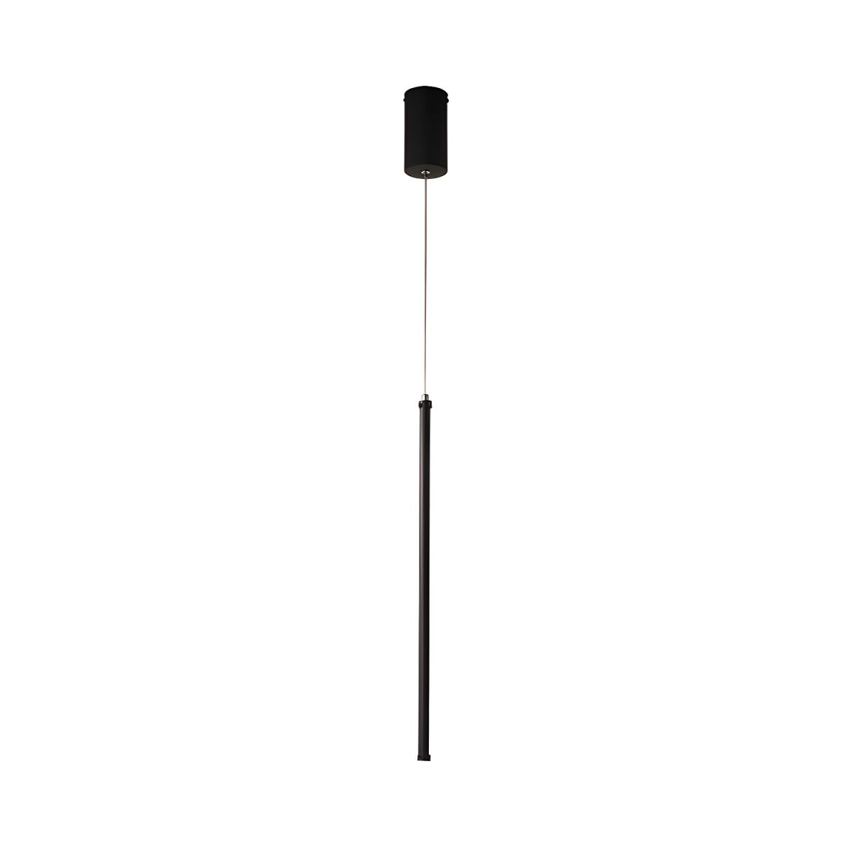 Tubular Black Cylinder Hanging Light
