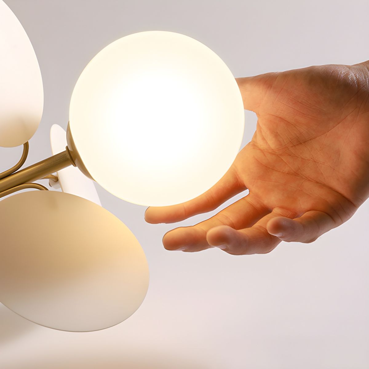 Modern Sputnik Semi Flush Mount Ceiling Light