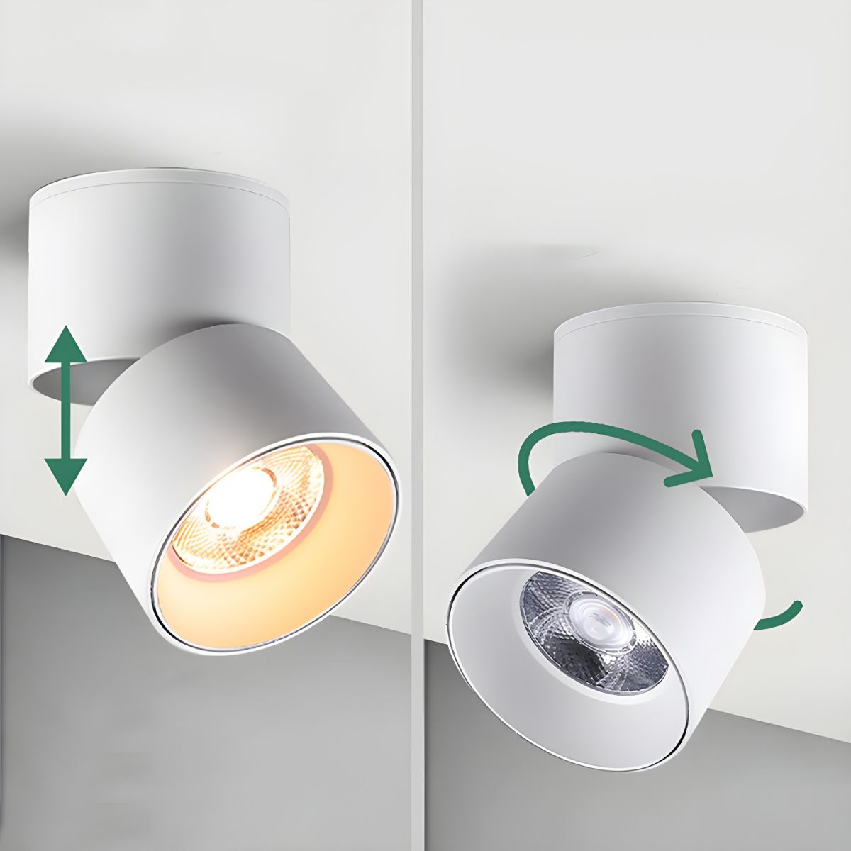 Nordic Minimal Foldable Metal Ceiling Spotlight