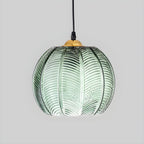 Modernist Glass Cylinder Hanging Light