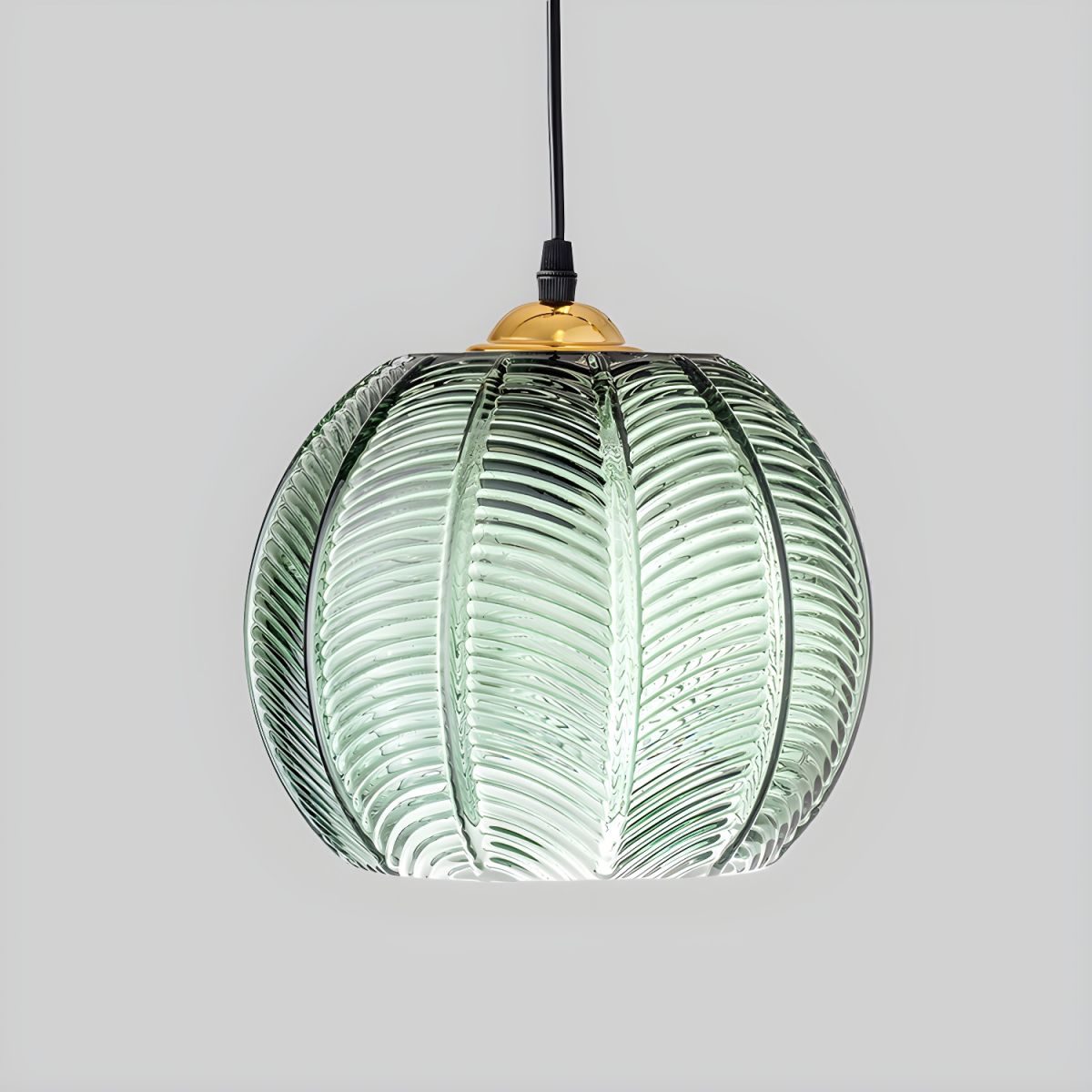 Modernist Glass Cylinder Hanging Light