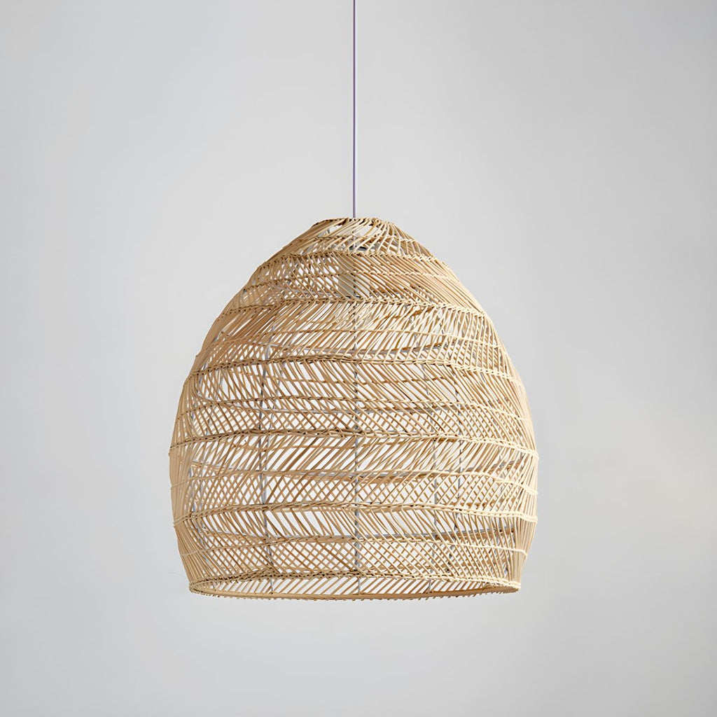 Tropical Woven Bamboo Pendant Light