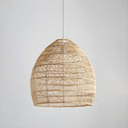 Tropical Woven Bamboo Pendant Light