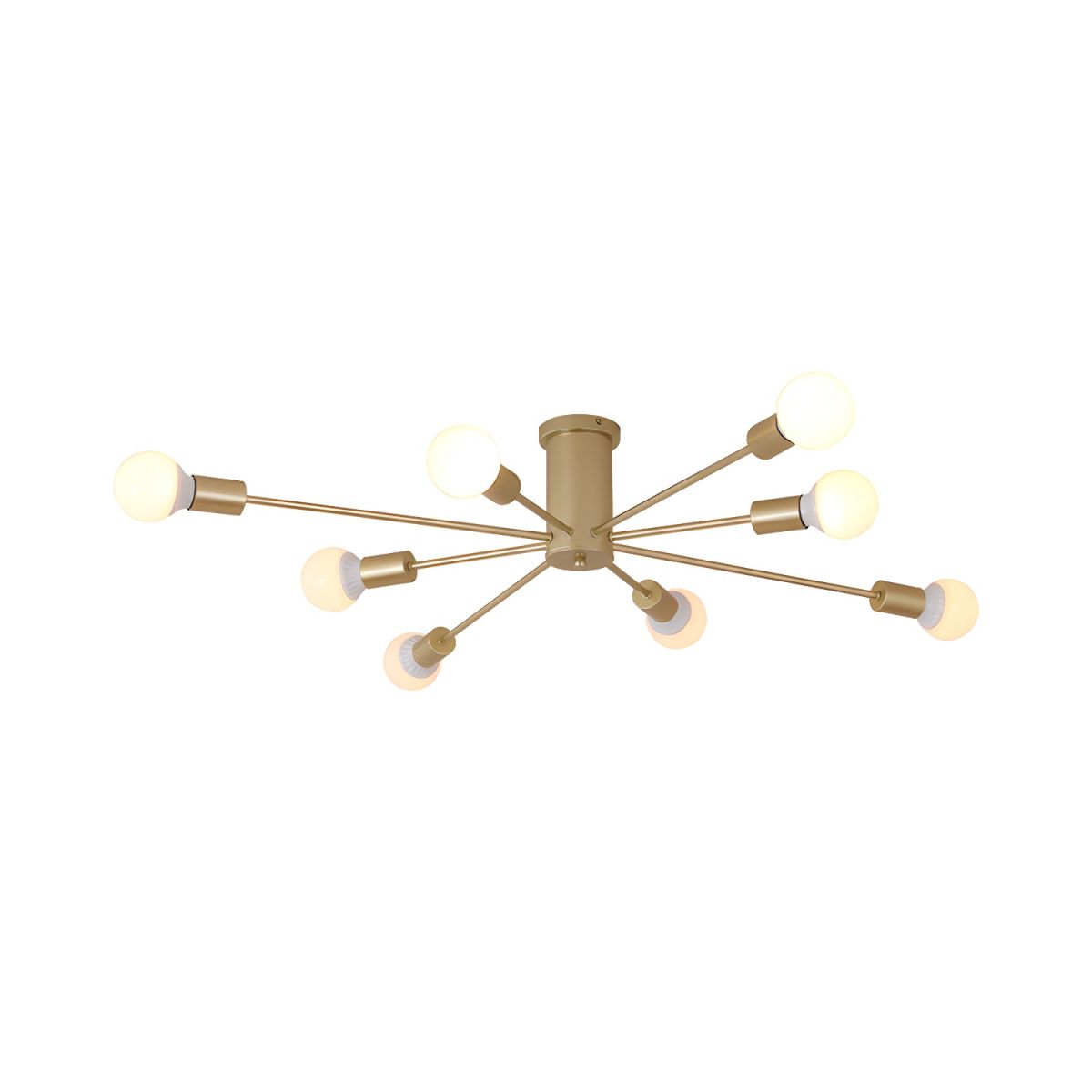 Minimalist Sputnik Halo Semi-Flush Ceiling Light