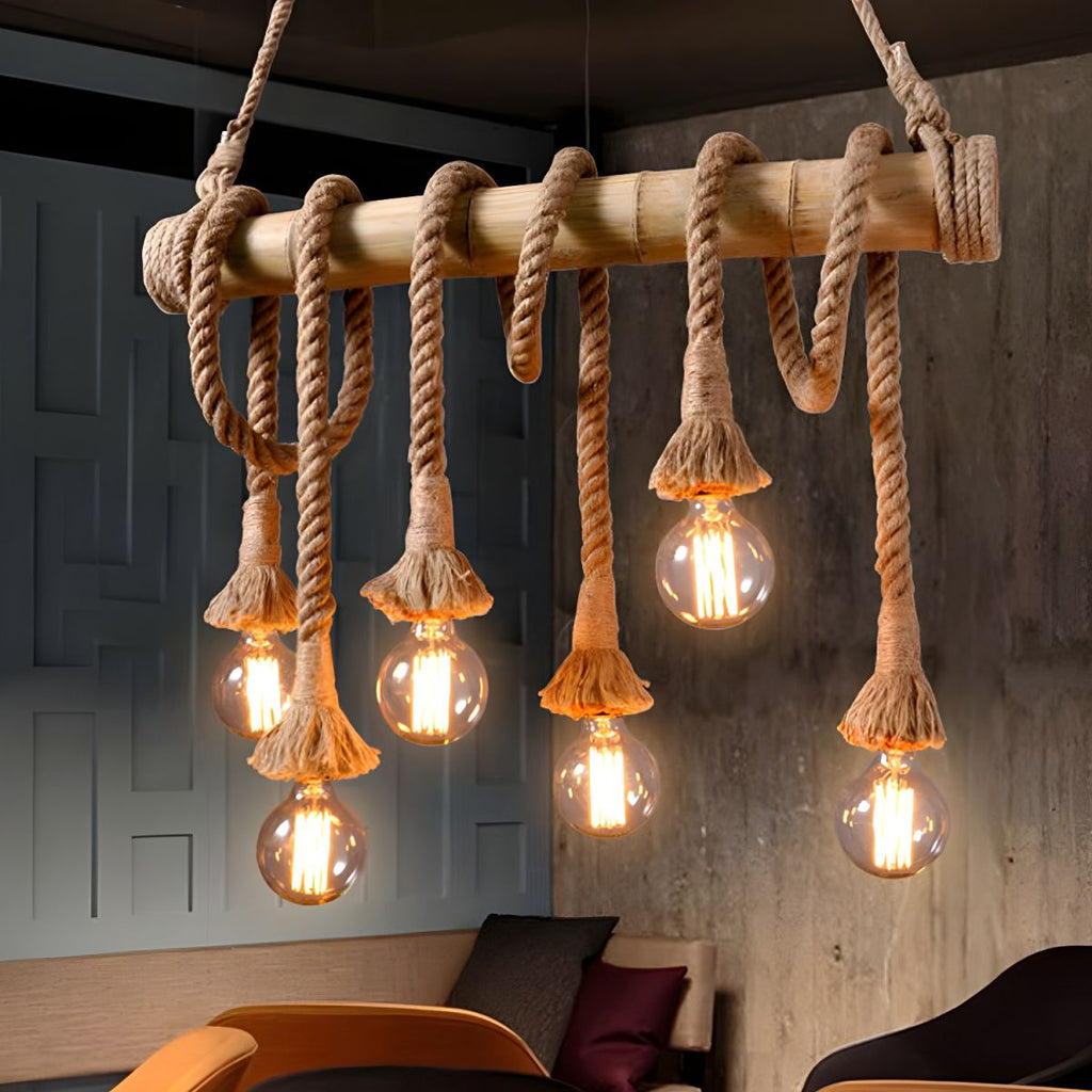 Artisan Rope Suspension Ceiling Light