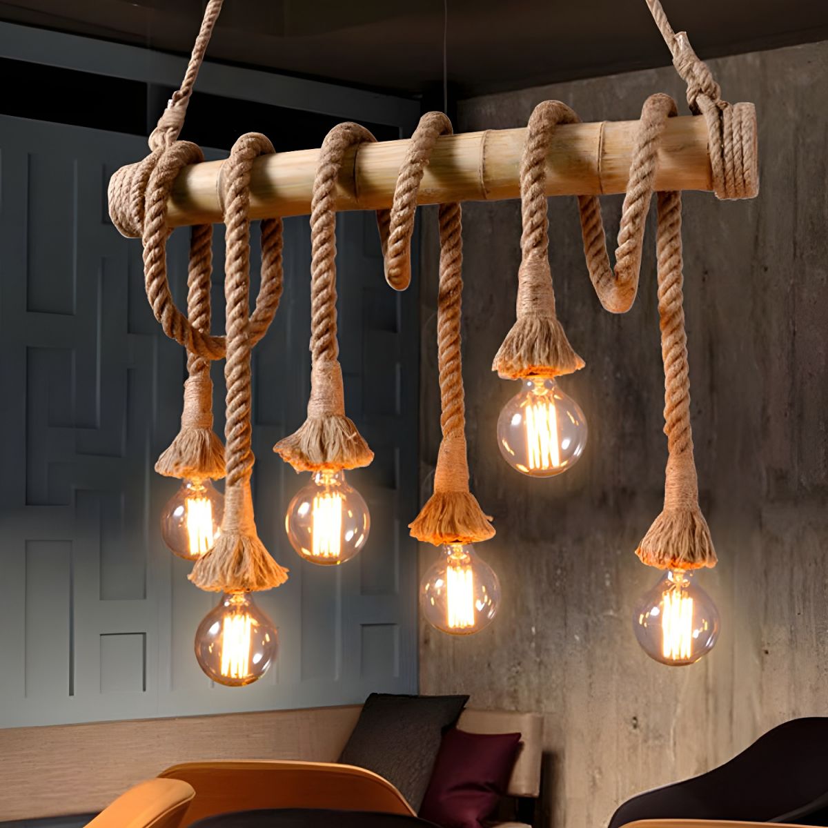 Artisan Rope Suspension Ceiling Light