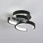 Modern Metal Semi Flush Mount Ceiling Lamp