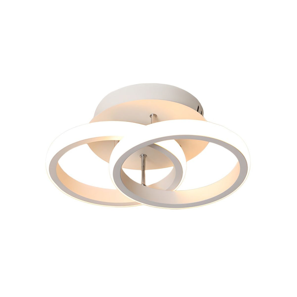 Modern Metal Semi Flush Mount Ceiling Lamp