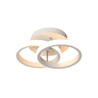 Modern Metal Semi Flush Mount Ceiling Lamp
