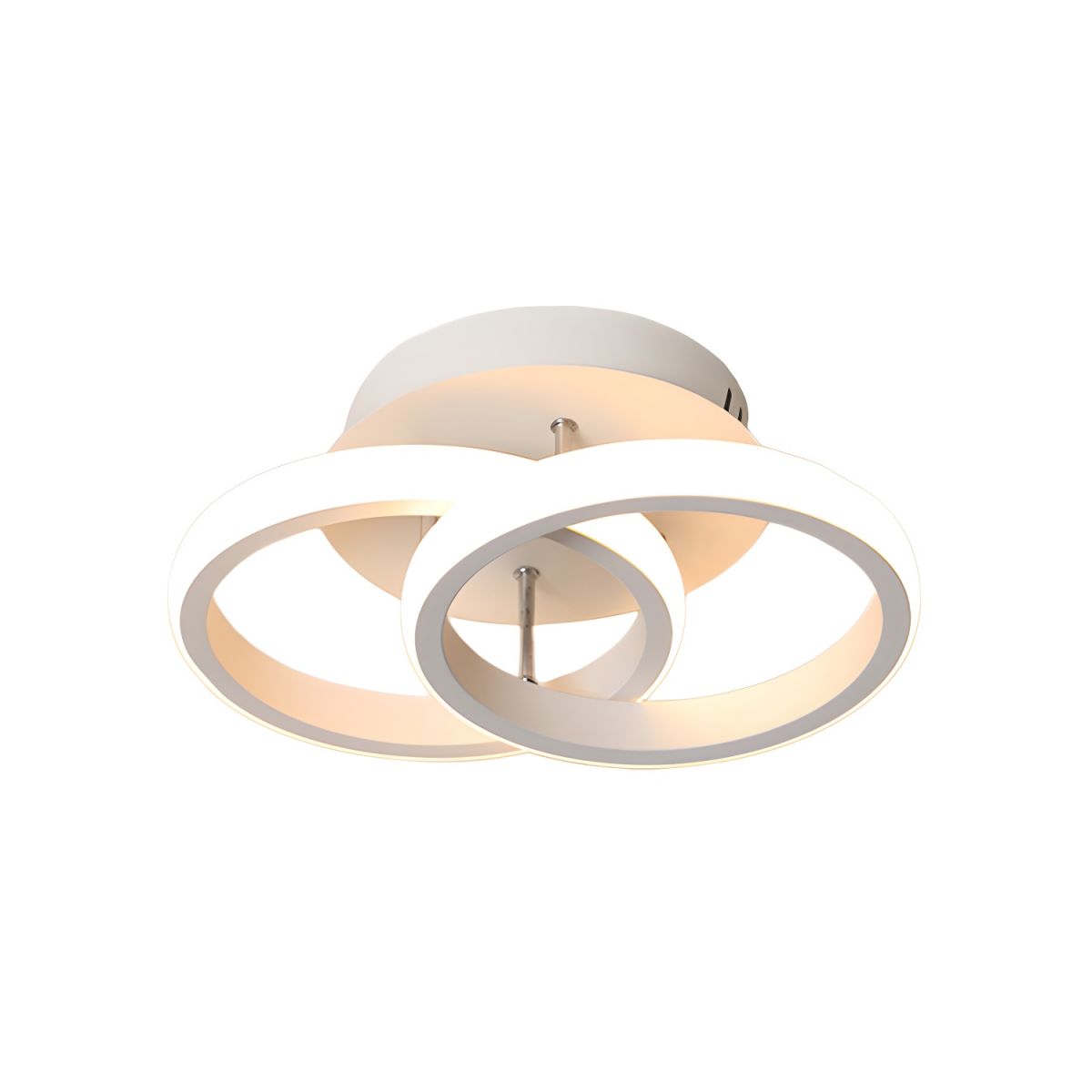 Modern Metal Semi Flush Mount Ceiling Lamp