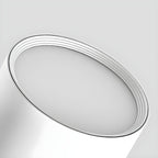 Architectural Matte Black Cylinder Flush Mount