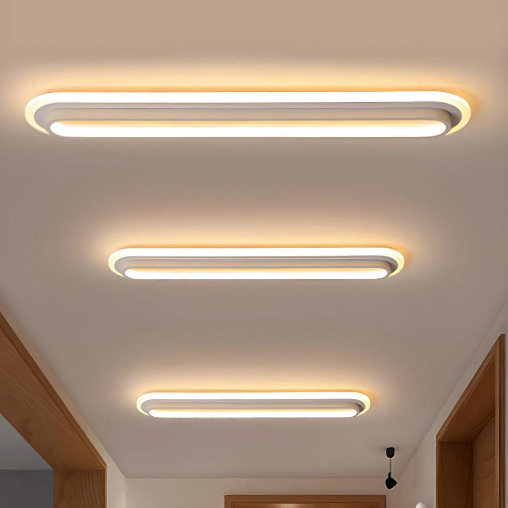 Oval Flush Light with Acrylic Glow
