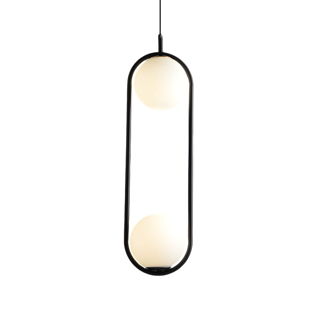 Modern White Globe Pendant Ceiling Glow