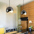 Modern Sculptural Wave Dome Metal Pendant