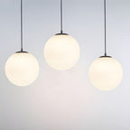 Frosted Globe Pendant Light