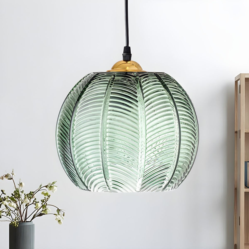 Modernist Glass Cylinder Hanging Light