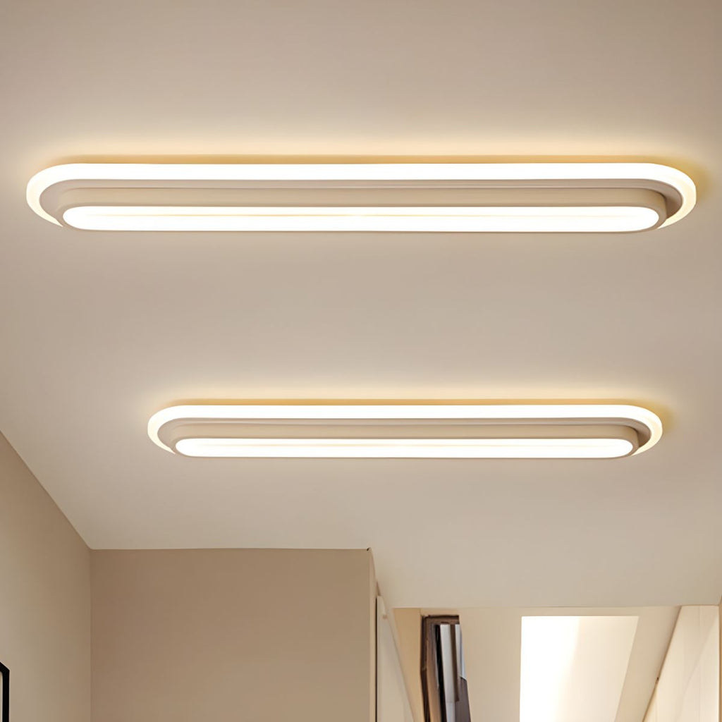 Oval Flush Light with Acrylic Glow