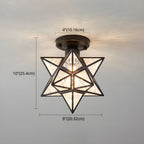 Colonial Star Semi-Flush Mount