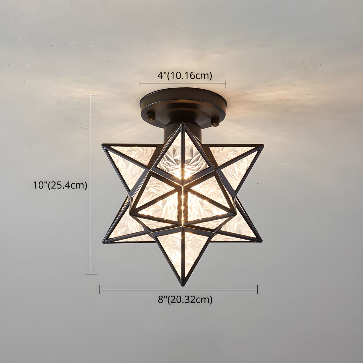 Colonial Star Semi-Flush Mount