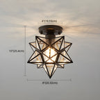 Colonial Star Semi-Flush Mount